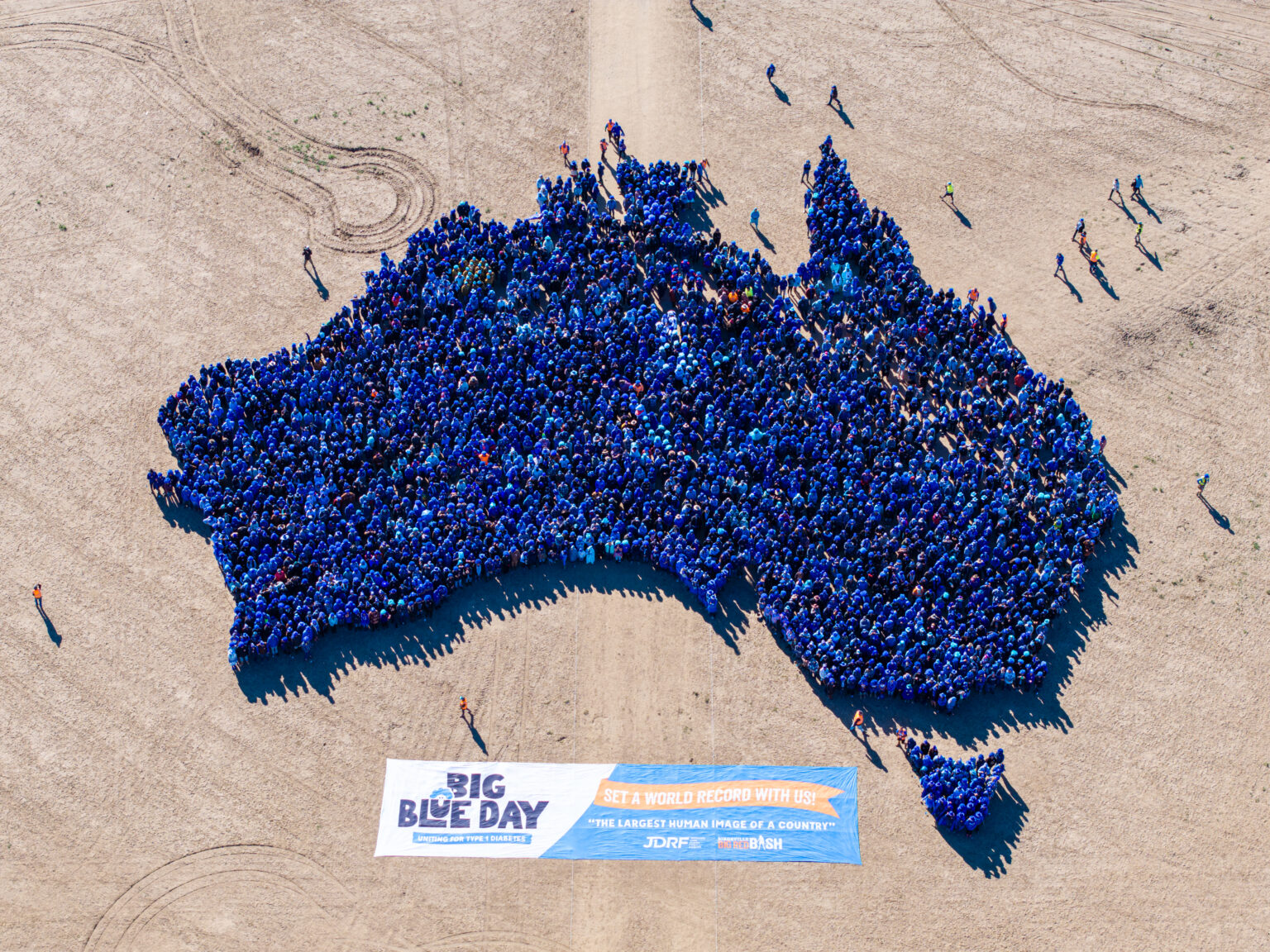 Big Red Bash turns blue for world record attempt - TravelTalk